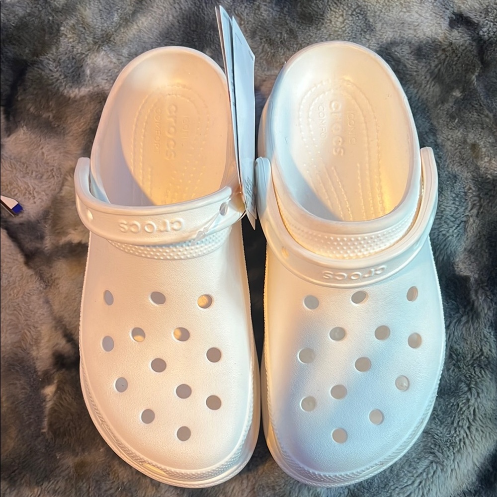 CROCS White Sandals Comfortable Flip Flops